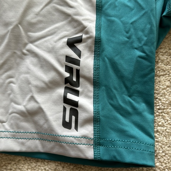 Virus Mens Medium Half Tights Turquoise - Picture 3 of 6